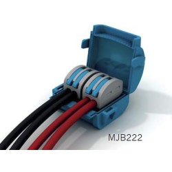 Wiska Mini Gel Insulated Junction Box 2 x 2 Way Shellbox, 2 x 2 Pole Lever Connector