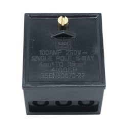 3 Way 100A Brown Heavy Duty Junction Box with 6 Cable Entry Points BG Electrical 4100SP