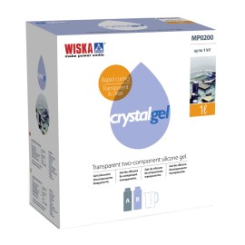 Wiska CrystalGel 2 x 0.5l Transparent Crystal Insulating Gel, 2 Components Silicone Gel