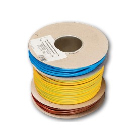 PVC Sleeving Rainbow Pack: Brown-Green/Yellow-Blue 100m Drum (3mm Diameter, 100m reel)