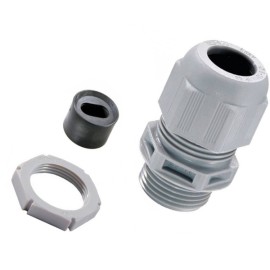 Wiska Plastic Cable Gland LSF 20mm Kit for 1-1.5mm2 Flat Cable c/w Insert and Locknut IP68