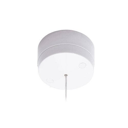 6A 1 Way Ceiling Pull Cord Switch White Plastic Round Base with 1.5m Pull Cord, BG Nexus 801