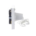 45A Double Pole Ceiling Pull Cord Switch with Neon Indicator White Plastic BG Nexus 803