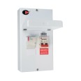 IP40 SPN Metal Fused Switch 2 Pole, Switch Fuse Unit Amendment 3 with a choice of 63A, 80A, or 100A