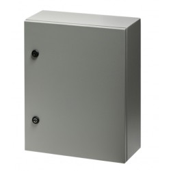 Epoxy Coated Steel Enclosure 600x400x200mm with 1 Lock (IP65 when fully sealed)