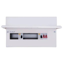 BG CFUD6610A 10 Way Consumer Unit with 100A Switch, 2 x 63A 30mA Type A RCD with 8 FREE MCBs of your choice!