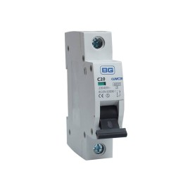 BG CUMC20 20A Type C MCB Single Pole 6kA Breaking capacity Miniature Circuit Breaker for BG Consumer Units