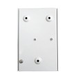 4 Module Metal Enclosure IP20 rated 110mm W x 175mm H x 62mm D with Lid for Circuit Protection in Painted Steel