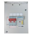 Hager IU44-16D 4 Module Metal Unit 1x100A + 63A Switched Fuse with Door in White Amendment 3