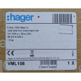 Hager VML106 Design 6 Way Metal Consumer Unit 100A Switch Disconnector Incomer, Hager Fuseboard Amendment 3 Compliant