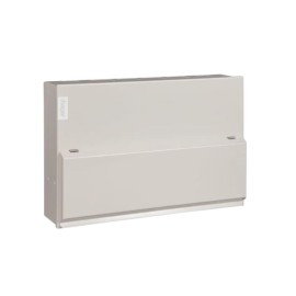 Hager VML112SPDRK 12 Way 100A Switch Disconnector Incomer Metal Consumer Unit KO c/w Type 2 SPD Factory Fitted