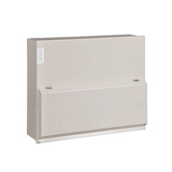 Hager VML933H 6 Way 3+3 Split Load Consumer Unit 80A Switch 2 x 80A 30mA RCCB 18th Edition Design 10 Surface Mounted
