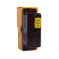Wylex 20A Cartridge Fuse, Standard Range, 20A Yellow Cartridge Fuse Carrier and Contact Shield