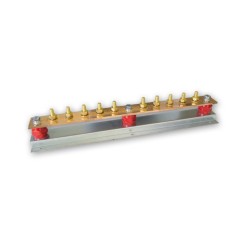 10 Way Standard Earth Bar with no Disconnecting Link rated at 700 amp