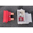 Henley Series 7 Single Pole Isolator and Neutral & Earth Fitted with Red Solid Link Carrier