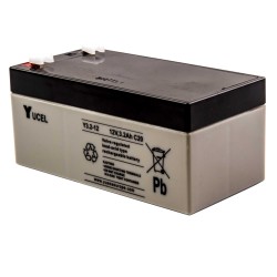 3.2Ah 12V Rechargeable Sealed Battery with Quick Connect, Valve Regulated Lead Acid Battery