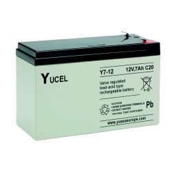 7Ah 12V Rechargeable Sealed Battery with Quick Connect, Valve Regulated Lead Acid Battery