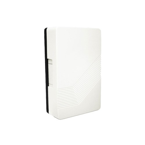 Battery / Transformer Operated Chime in White, IP20 Modern Chime for Domestic Install up to 15m range
