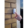 White Wireless Plug-in Doorbell with LED Light Alert Chime, IP44 Stylish Door Bell Set up to 150m range