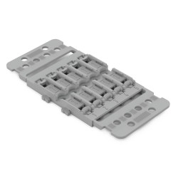 Wago 221-2505 5-way Holder, Mounting Carrier with Strain Relief in Grey (pack of 5)