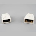 5A 2 Pin Plug and Socket Cable Connector in White, Male/Femal Connector 2 Pin