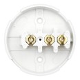 BG Electrical 603W-01 3 Way 30A Junction Box 89mm Diameter in White Selection Entries