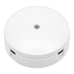 BG Electrical 606W-01 6 Way 20A Round Junction Box in White 89mm Diameter 4 Selective Entries