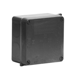 110 x 110 x 60mm Black Moulded Junction Box IP65 Hinged, Weatherproof Wiska 815N WIB 1 box