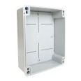 IP65 rated 190mm x 150mm x 70mm Adaptable Box in Grey PVC with Rapid Cover Fixing
