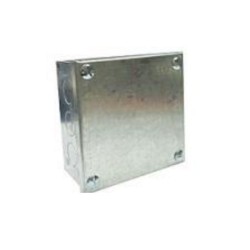 Adaptable Box 75mm x 75mm x 38mm Galvanised Steel Knockout Adaptable Box, 3" x 3" x 1.5"