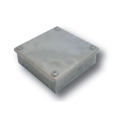 Adaptable Box with Knockouts 100 x 100 x 38mm, Galvanised Adaptable KO Box 4" x 4" x 11/2"