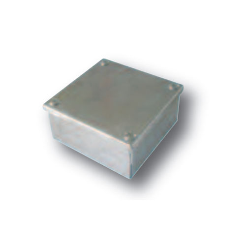 Adaptable Box with Knockouts 100 x 100 x 50mm, Galvanised Adaptable KO Box 4" x 4" x 2"