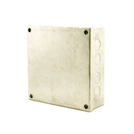 Adaptable Box with Knockouts 150 x 150 x 50mm, Galvanised Adaptable KO Box 6" x 6" x 2"
