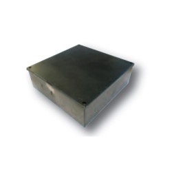 Adaptable Box with Knockouts 225 x 225 x 75mm, Galvanised Adaptable KO Box 9" x 9" x 3"