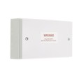 10 Way Connection Unit Surface Box in Moulded White Square Edge with Knockouts and Earth Terminal, BG Nexus 906