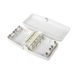 Hager Ashley J804 20 Amp 4 Terminals (Lighting) Junction Box in White, Maintenance Free Junction Box 17th Edition