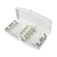 Hager Ashley J804 20 Amp 4 Terminals (Lighting) Junction Box in White, Maintenance Free Junction Box 17th Edition