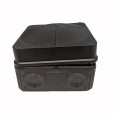 IP66 Wiska Black Combi Box 76mm x 76mm x 51mm, Outdoor Black Junction Box