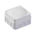 Wiska Combi Junction Box 76 x 76 x 51mm in Grey 5 x 2,5 mm² Terminals IP66/67 Waterproof
