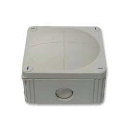IP66 rated Grey Junction Box, 110 x 110 x 66mm Combi Enclosure with Threaded Entry