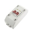Wylex 100A 2 Way Isolator Switch, 100A NH Double Pole Slimline and Mains Switch Enclosure