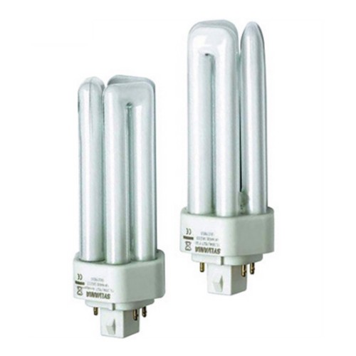 18W 840 Cool White Deluxe TE 4 Pin Triple Turn Compact Fluorescent Lamp GX24q-2 1210lm 4000K