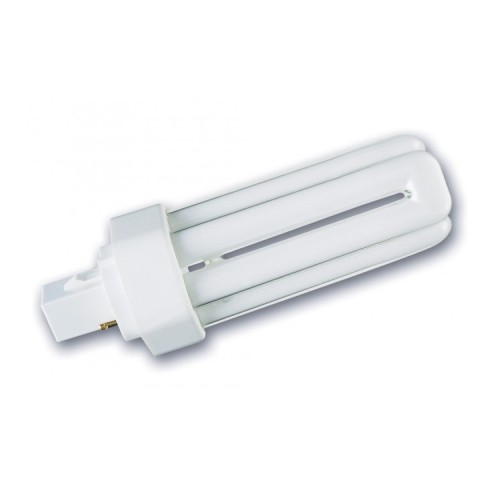 18W 840 Cool White Deluxe T 2 Pin Triple Turn Compact Fluorescent Lamp GX24d-2 4000K 1210lm