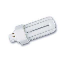 26W Triple Turn Cool White 4000K Fluorescent Lamp GX24q-3, Frosted Dimmable Lamp