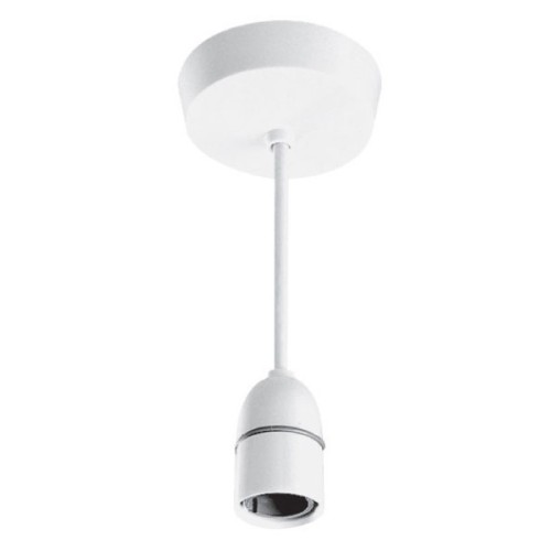 BG 569 Pendant Set with 9 inch Flex and 3.5 inch Base in White