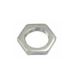40mm Galvanised Lock Nut - Light Gauge Nut (Steel), 40mm Galv Locknut