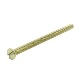 3.5mm x 50mm Steel Machine Screw Slotted Head, Zinc Plated Screw for Switches and Sockets