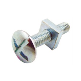 M6 x 16mm Roofing Bolt with Square Nut Zinc Plated BZP, Roofing Nuts and Bolts