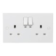 2 Gang 13A Smart Switched Socket max. 2990W to Control Appliances or Lighting via an App or Voice Command