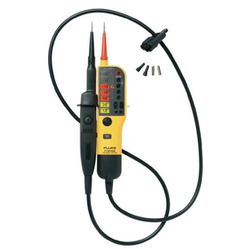 Fluke T110 Voltage and Continuity Tester, 2 Pole Tester with Switchable Load